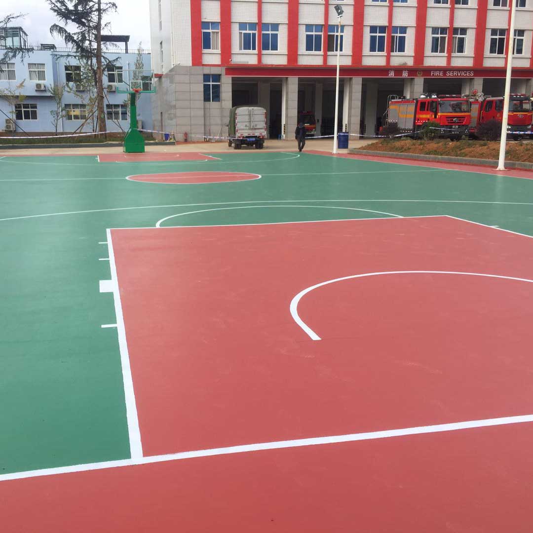 硅PU塑膠籃球場